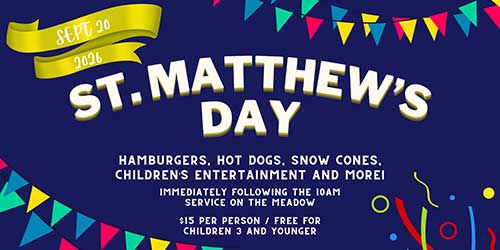 St. Matthew's Day 2026